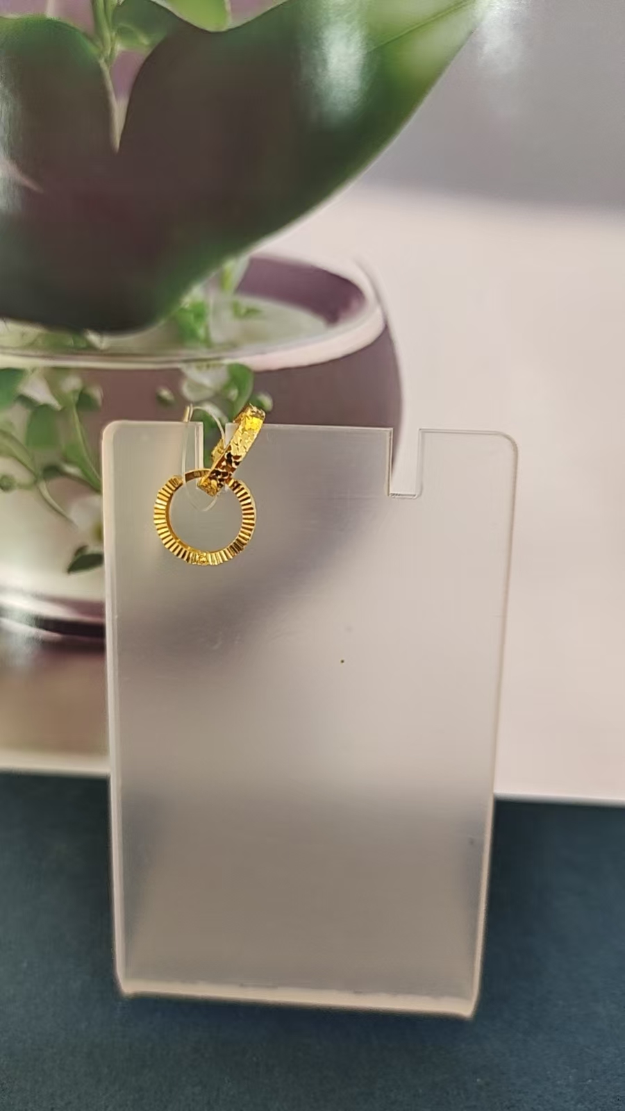 红飞珠宝足金耳饰