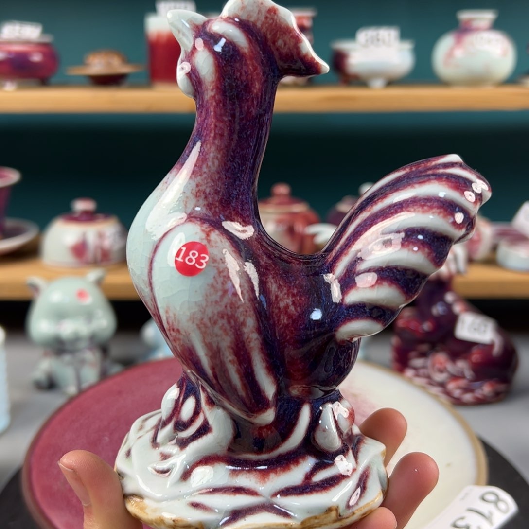 瓷片微瑕小鸡玉石釉