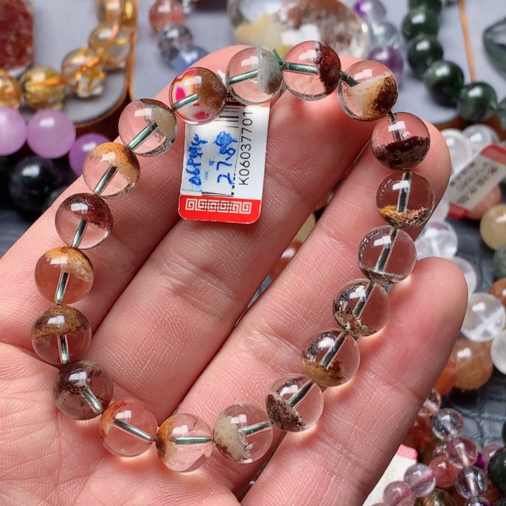 水晶手串未镶嵌天然