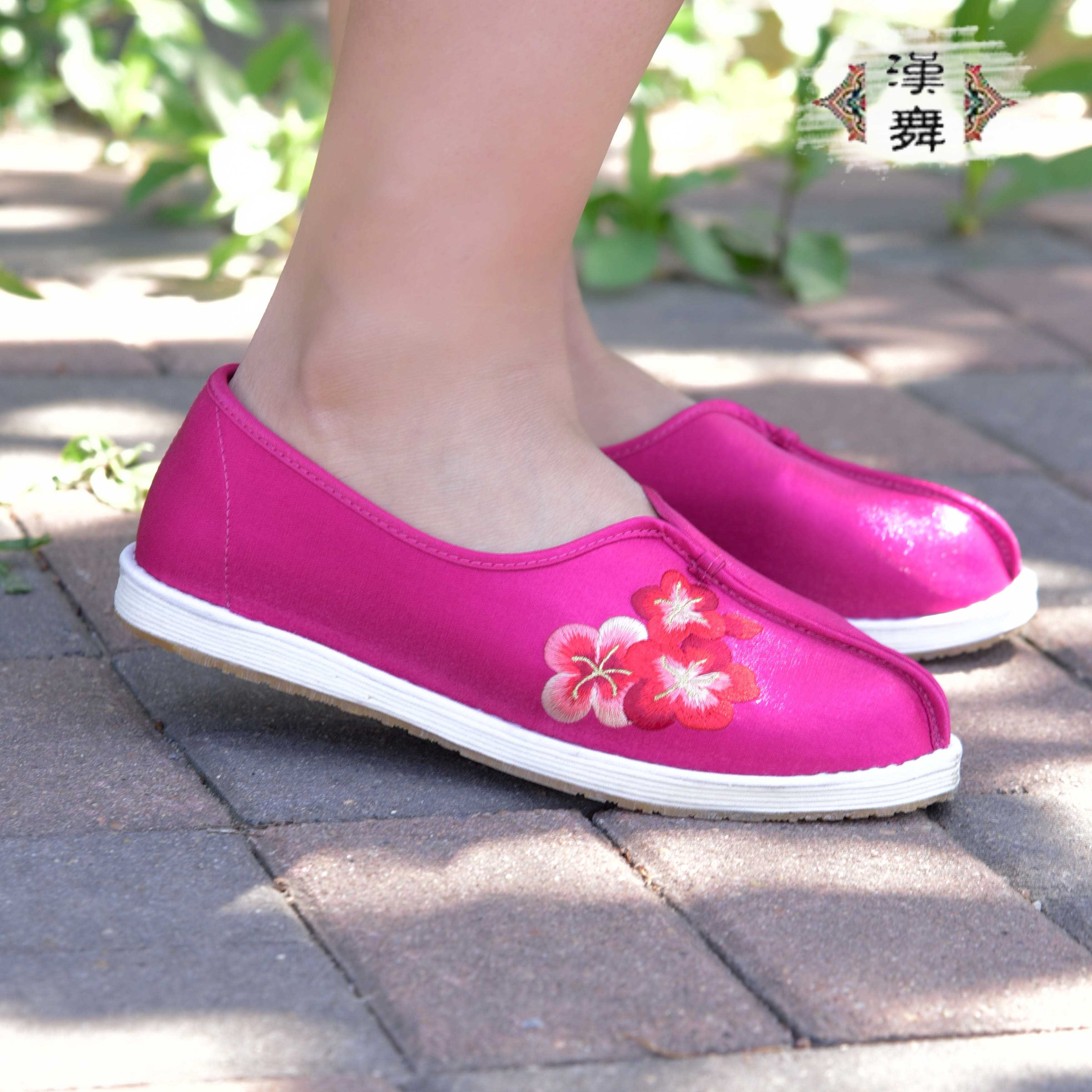 【盛唐缘】汉舞中国风千层底布鞋复古平底刺绣女鞋软底休闲女鞋
