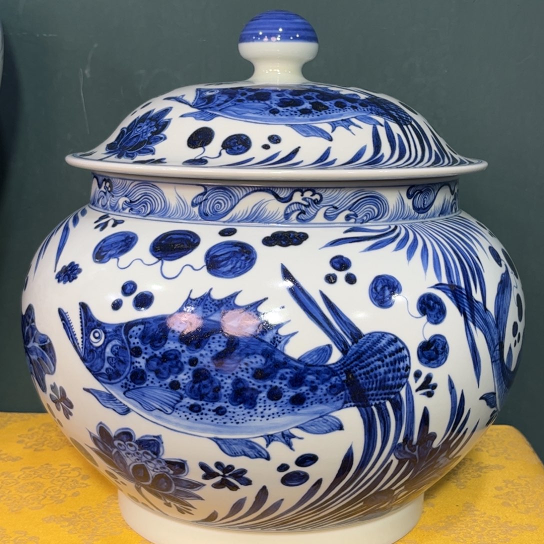 仿元鱼藻纹大罐系列