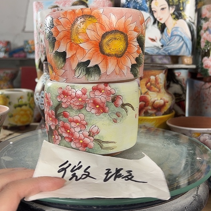 语***梦景德镇幸运花盆性价比超高