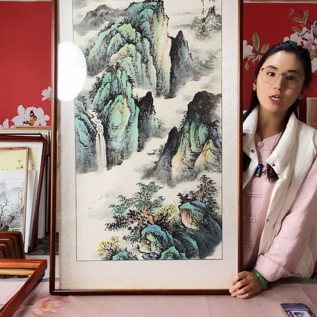国画手写手绘国画作品63✖️123