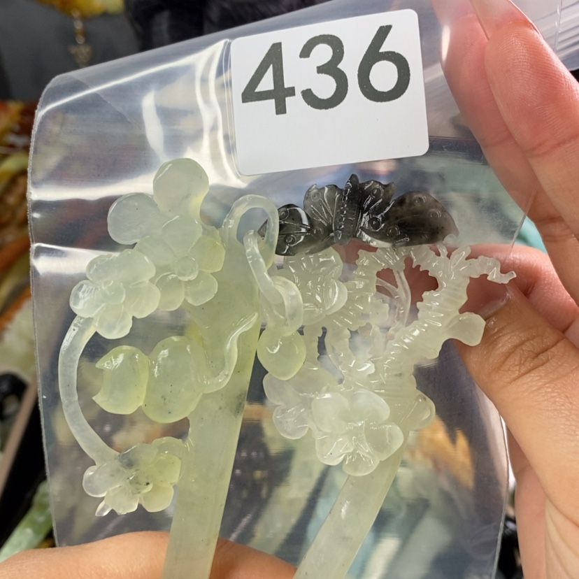 【闪购商品】岫玉发饰未镶嵌旎***旎