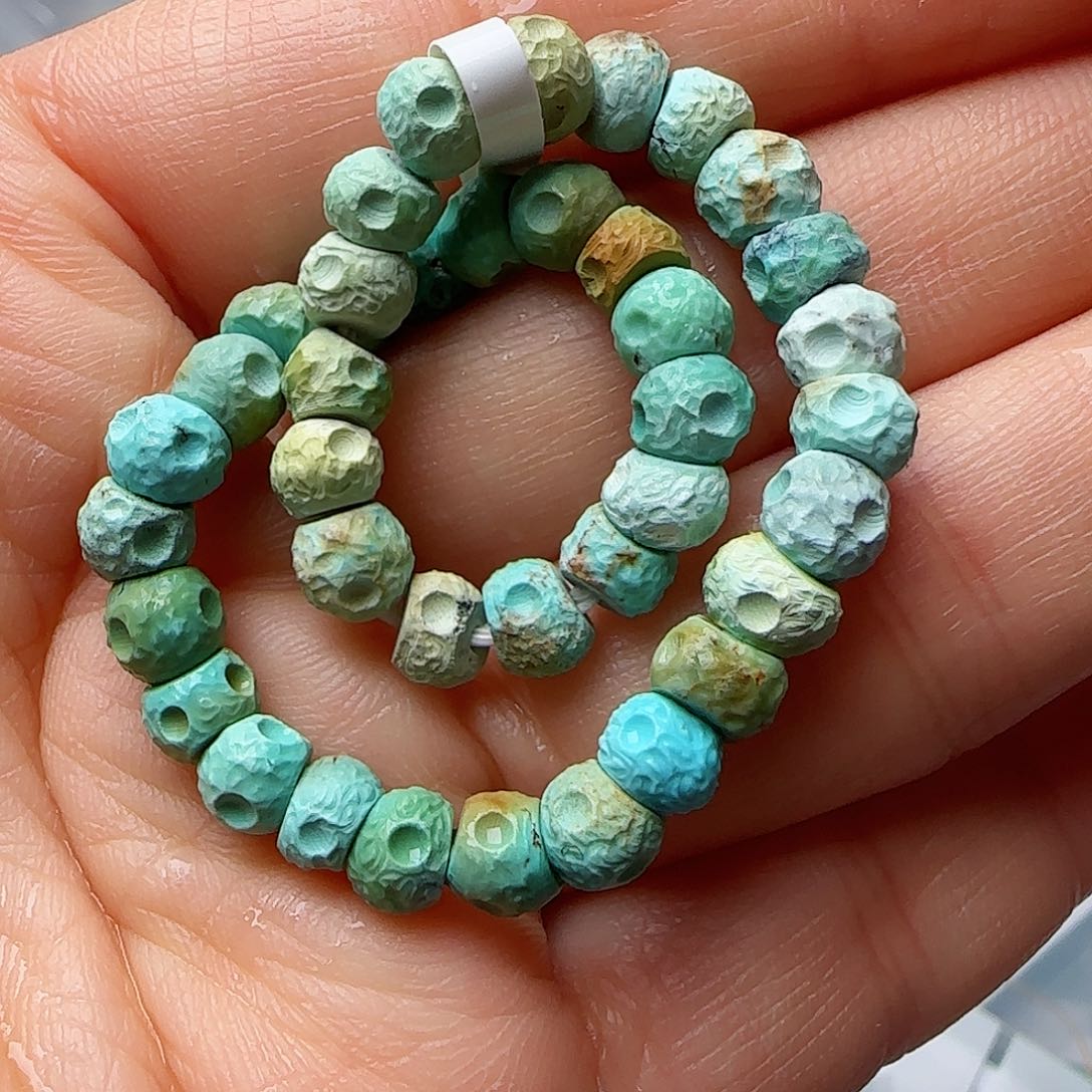 绿松石珠宝半成品未镶嵌