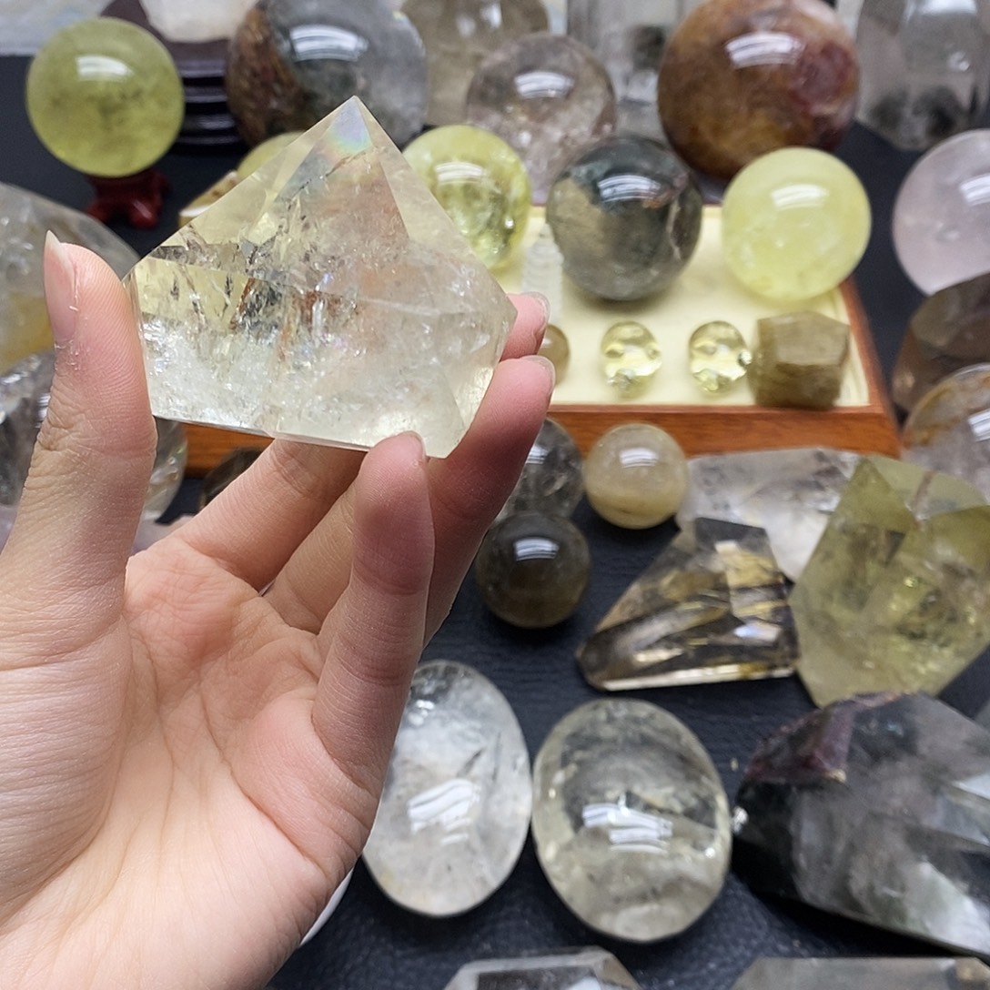 水晶珠宝半成品未镶嵌49水晶石