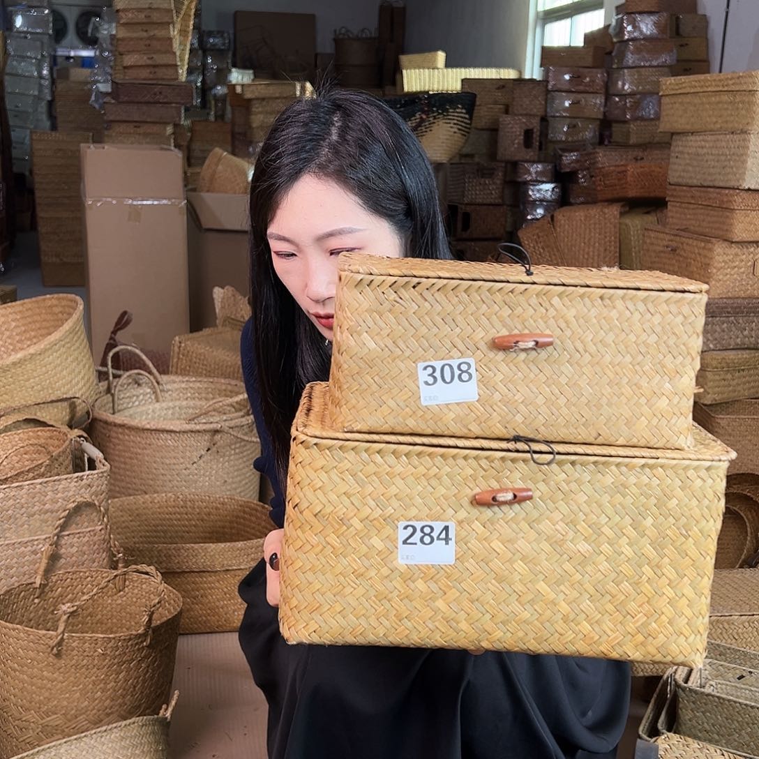 草编包/草编收纳盒微瑕疵