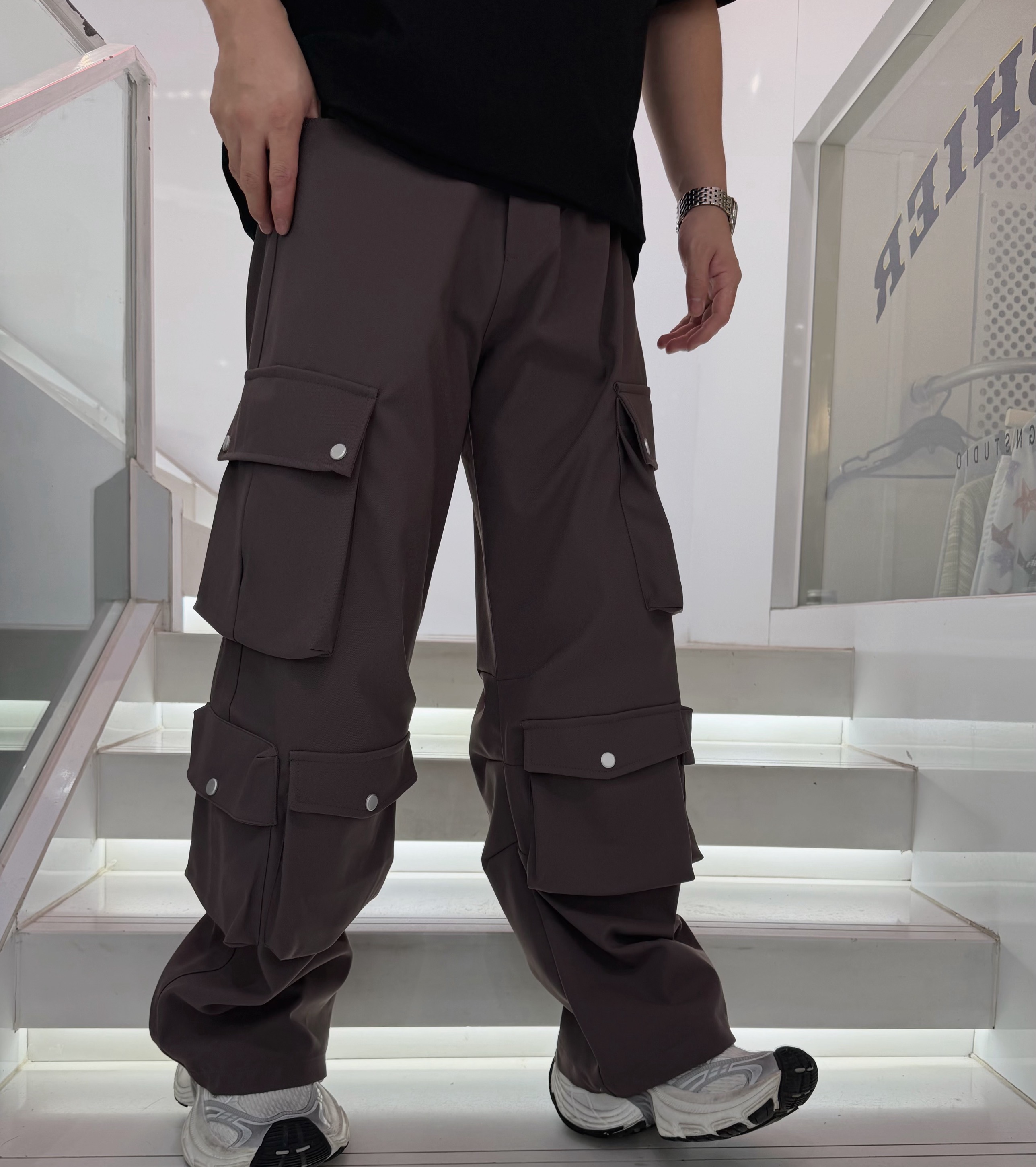 （年底清仓）男士工装裤潮流百搭休闲时尚宽松多口袋直通裤