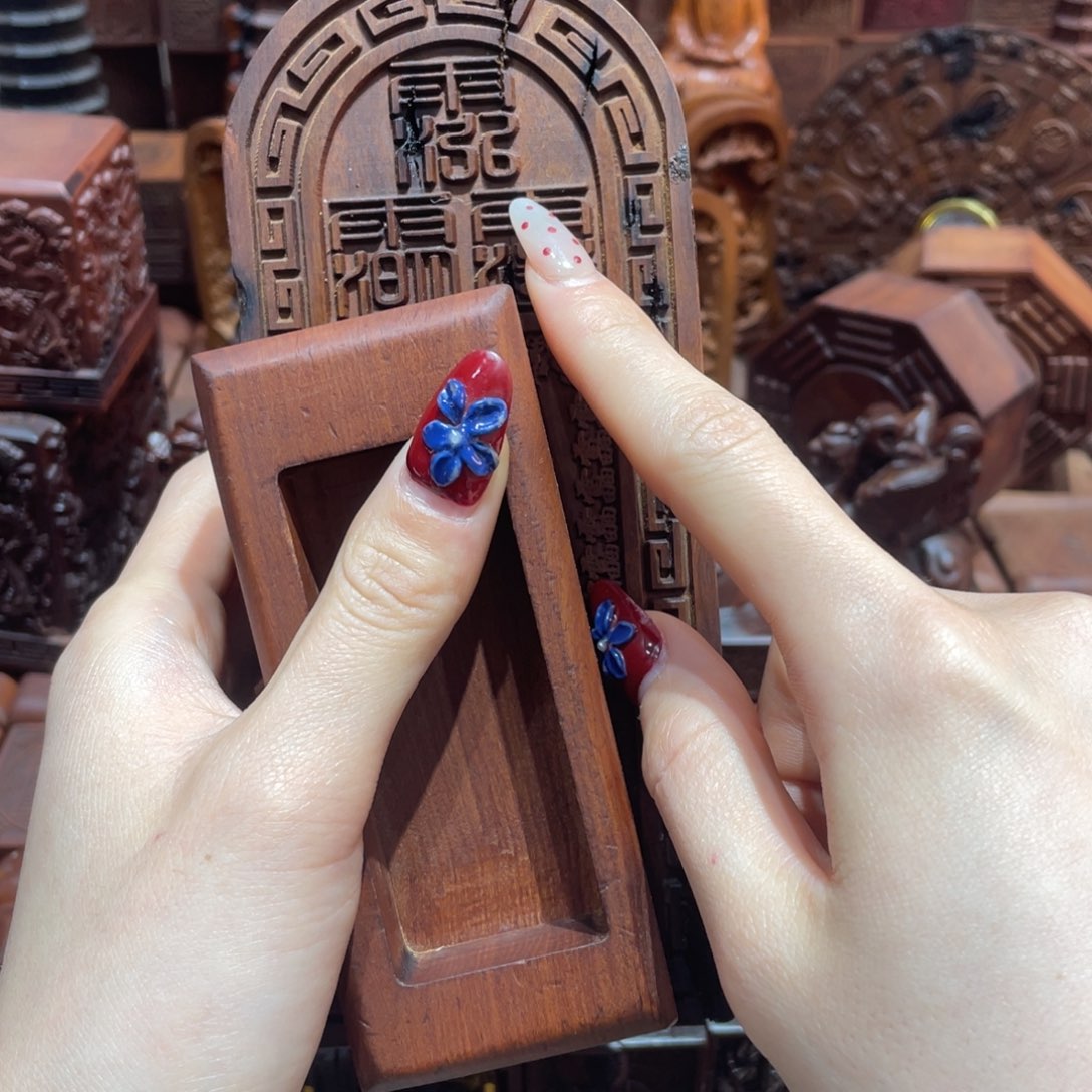 木枣木17公分五雷阳雕微瑕令牌雷焦➕底座