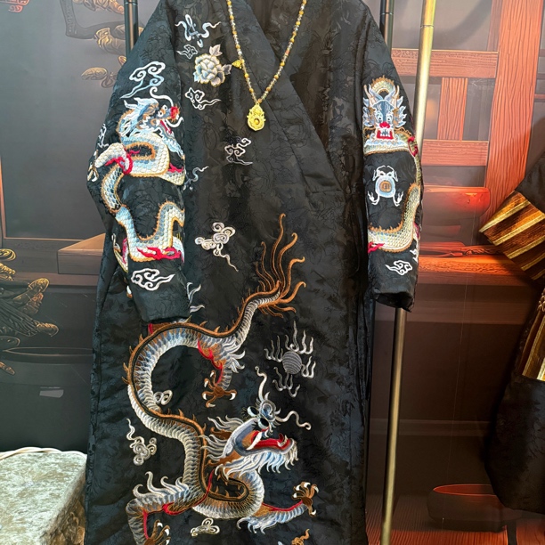 等闲集新中式国风刺绣大龙棉衣不包邮不能机洗