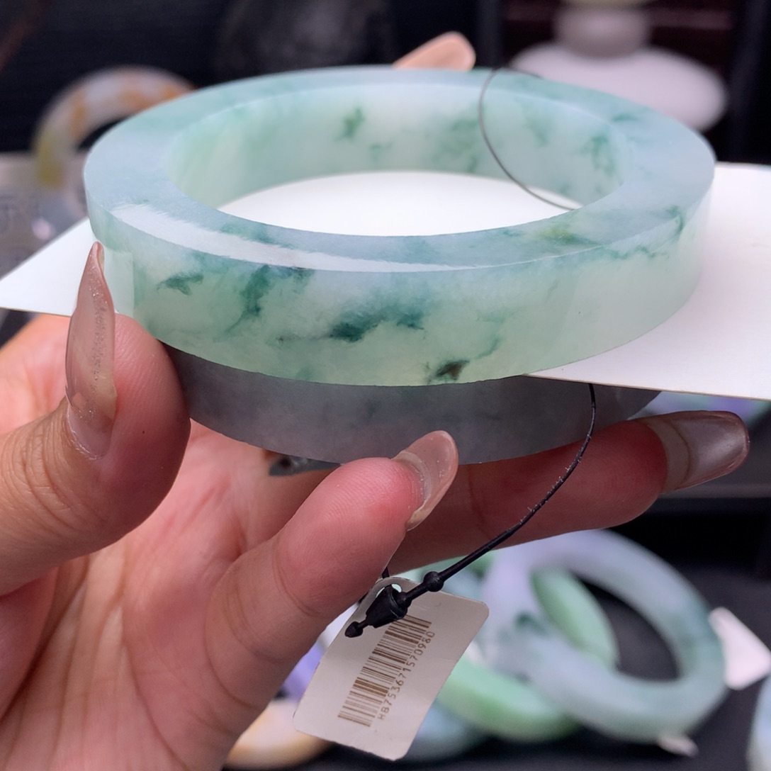 定制翡翠57-61手镯未镶嵌