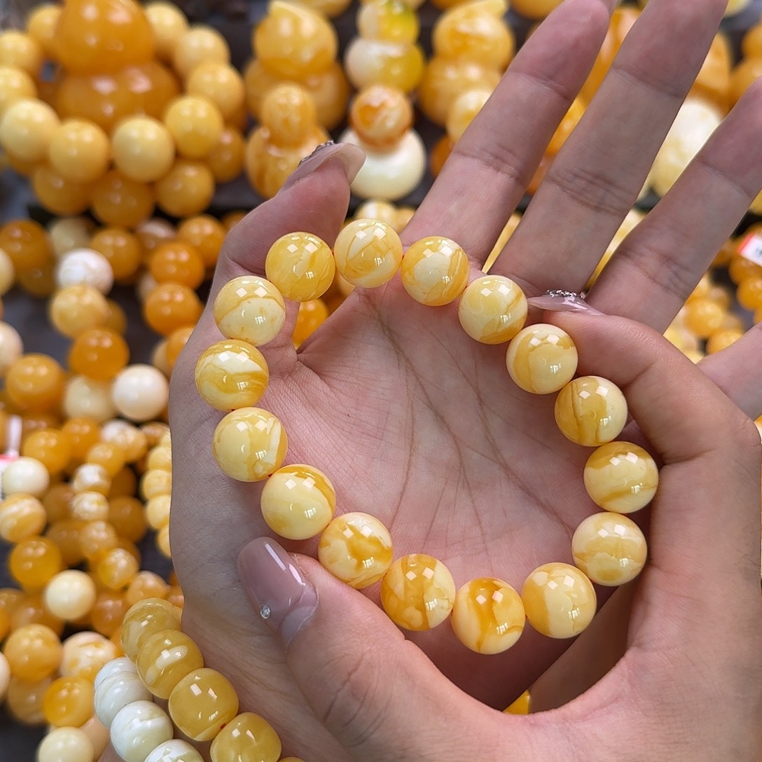 蜜蜡未镶嵌珠宝奇石同料15mm