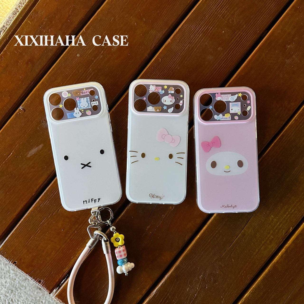 萌系可爱磨砂kt米菲兔美乐蒂表情适用苹果17手机新款防摔手机壳