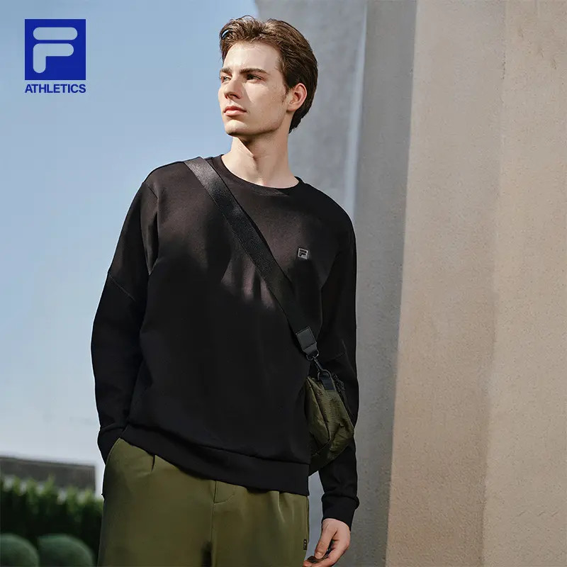 Fila/斐乐冬日暖系流光打底衫男款运动宽松舒适保暖A11M541205F
