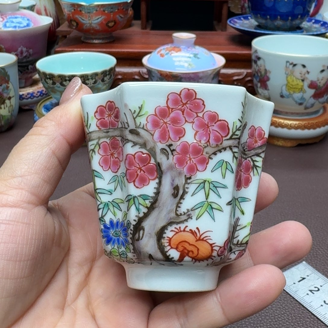 瓷片景德镇仿古手工制作精品展示