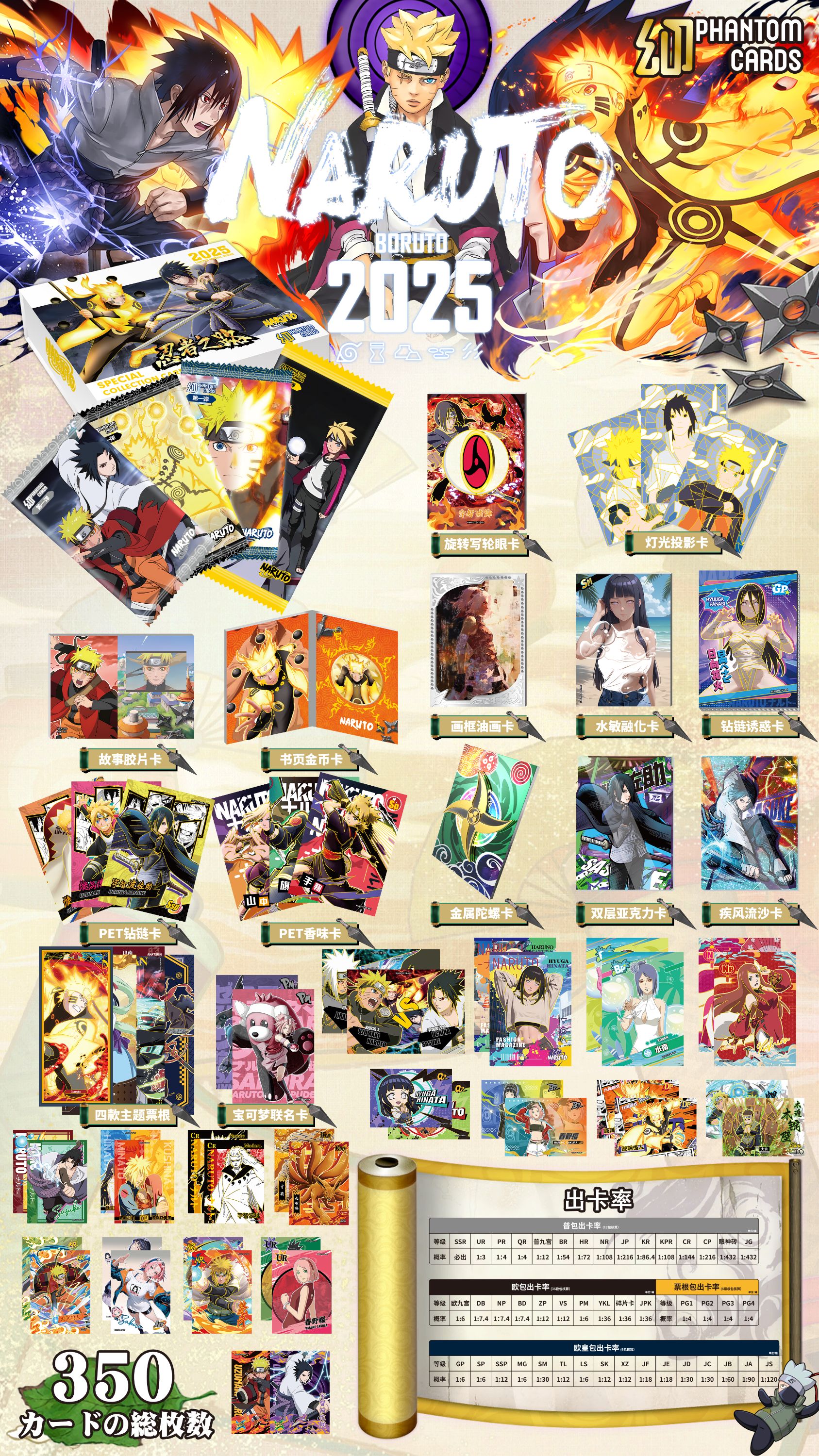 【抬箱】幻卡第一弹火影-忍者之路卡牌（默认代拆）