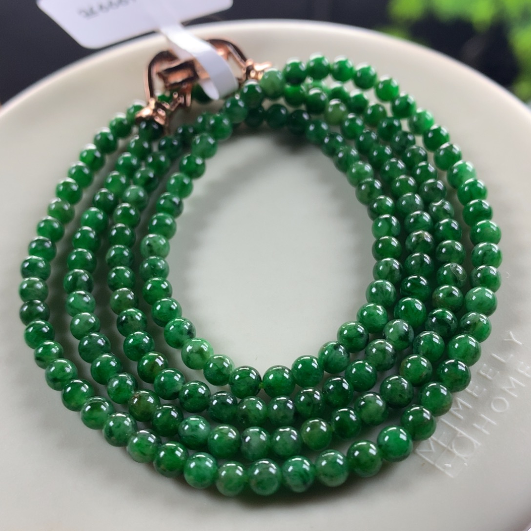 翡翠未镶嵌手链卡3.6