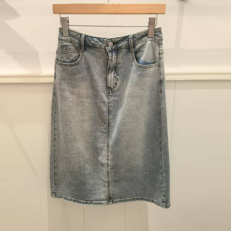 POLOWALK2025夏季新品女式牛仔裙半身裙