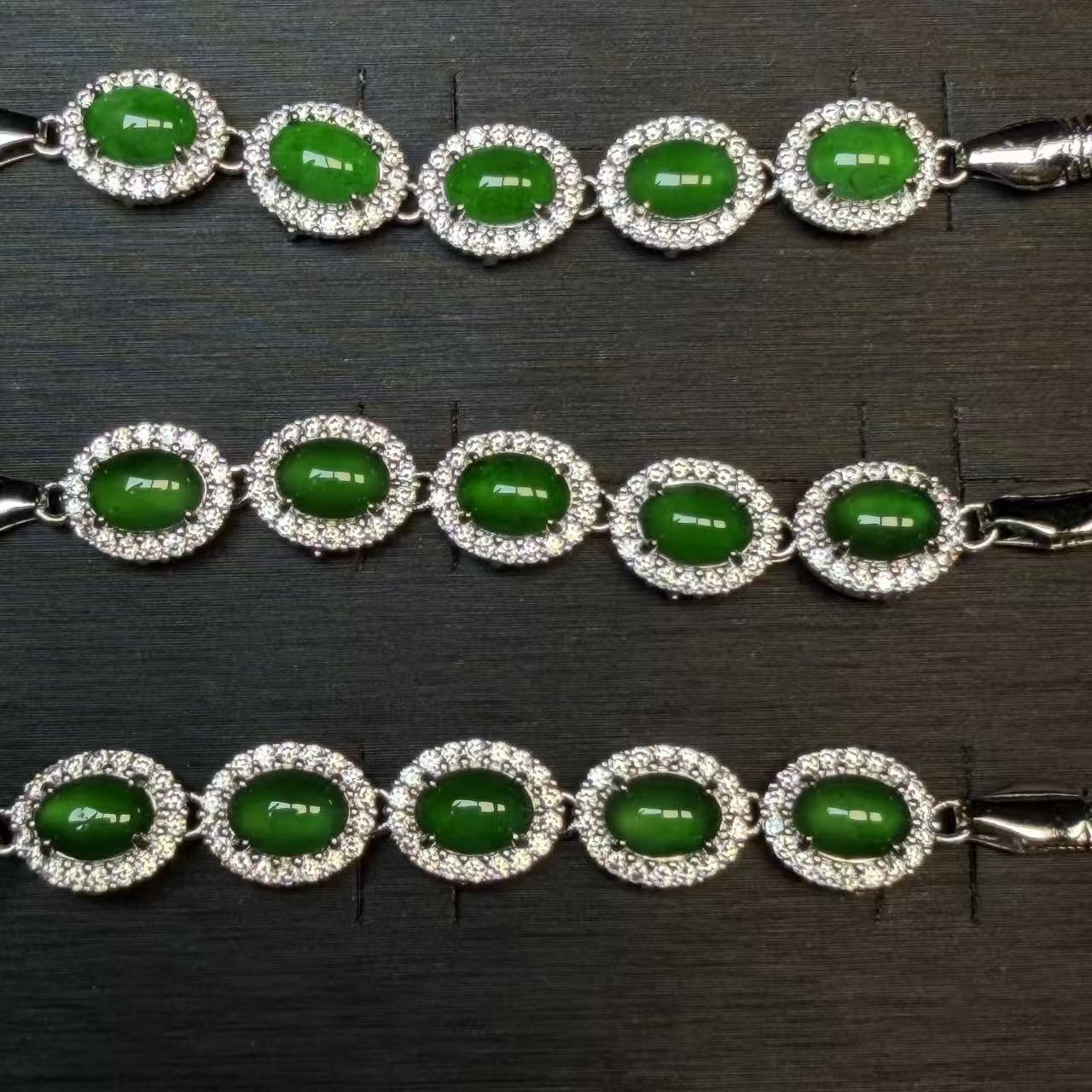 【玉经纶】180310/Q68-天然A货翡翠手链-多样性发其一