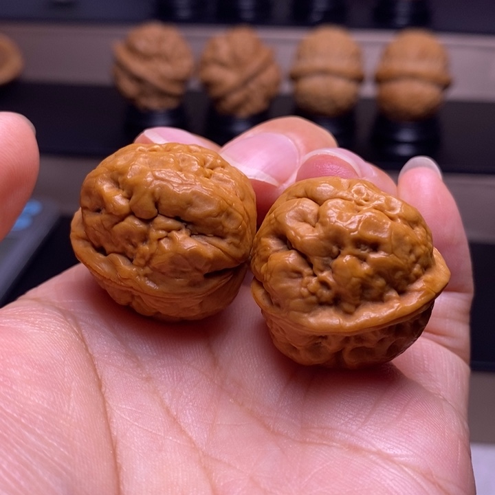 文玩核桃把件脑纹青蛙18