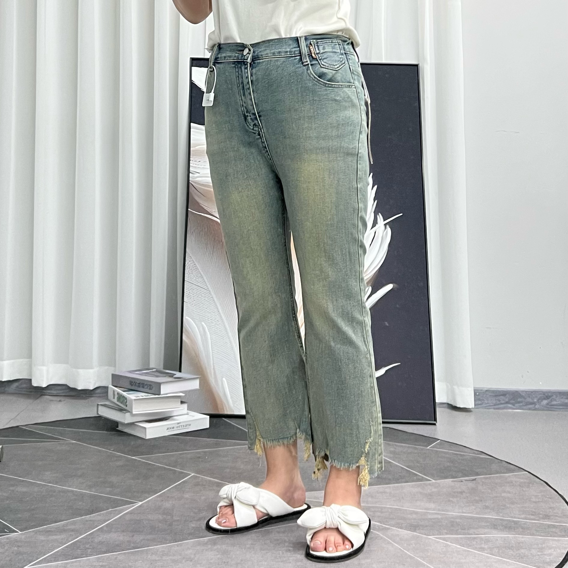 【XYG】T夏季薄款时尚微喇牛仔裤N0退NO换-8920