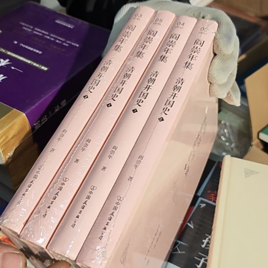 清朝开国史四本一套库存书