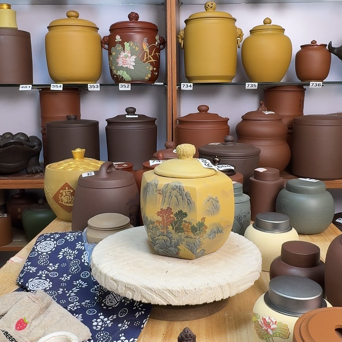 紫砂茶叶罐一斤茶叶罐处理696