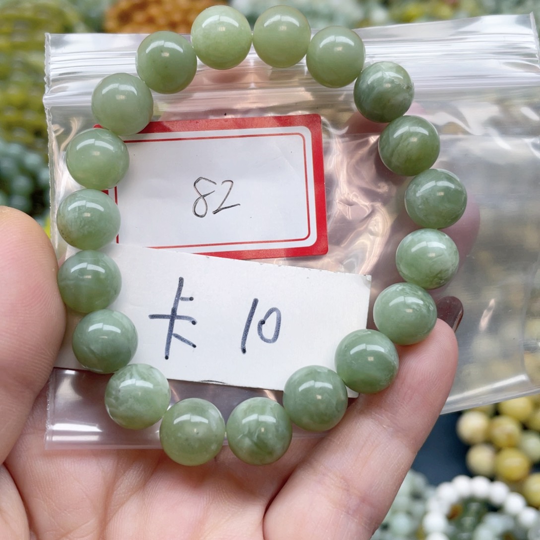 未镶嵌蛇纹石玉手串