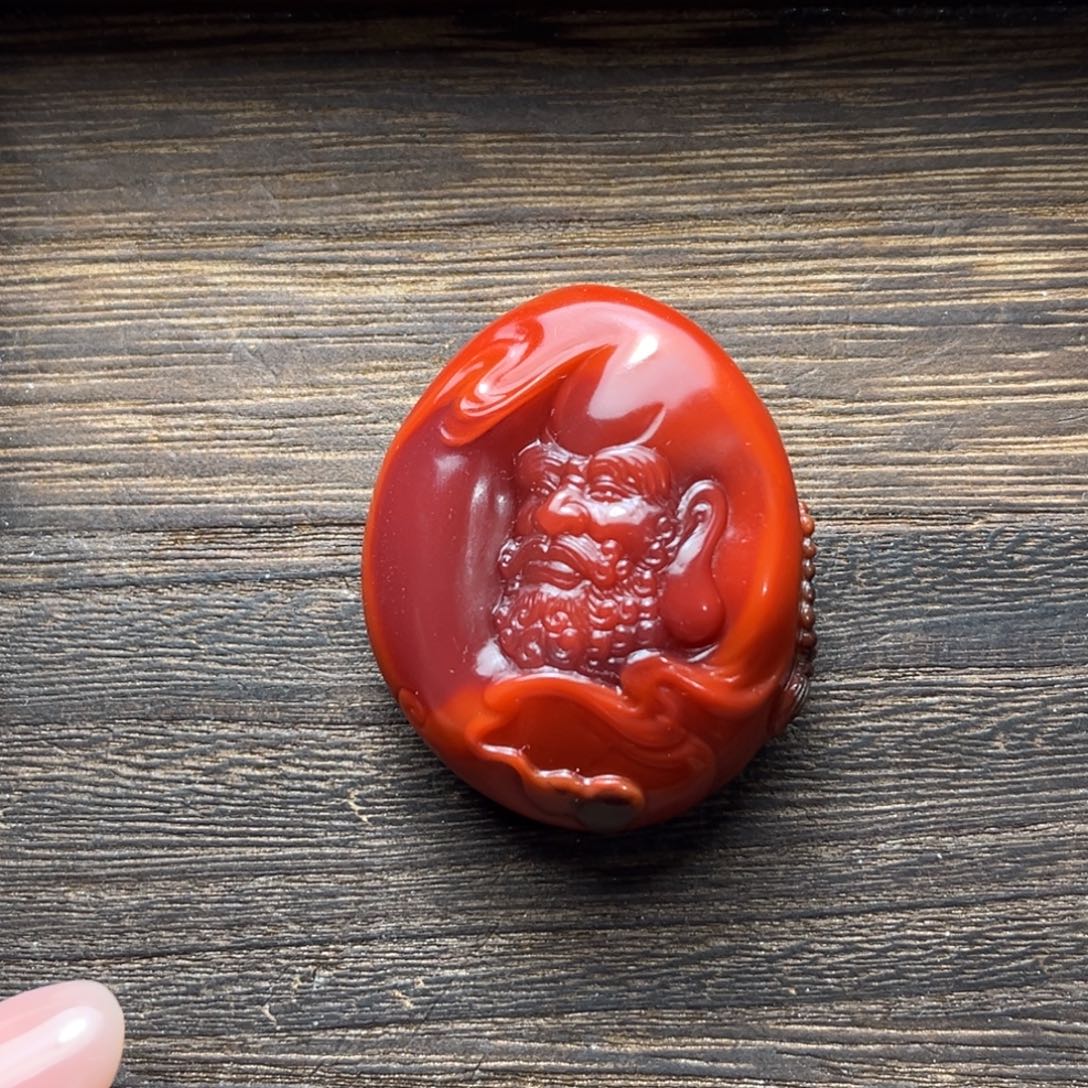 风***画南红玛瑙未镶嵌颈饰
