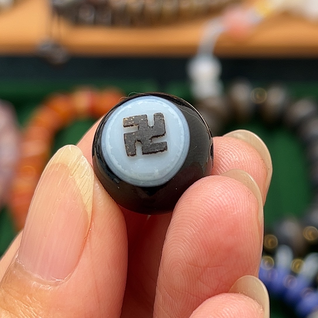 玛瑙/玉髓合金单珠