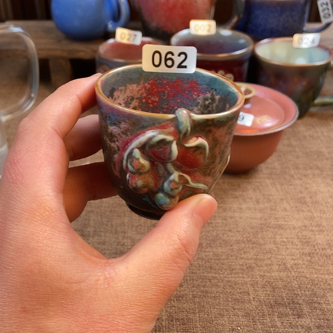 摆件离*力钧瓷主人杯杯