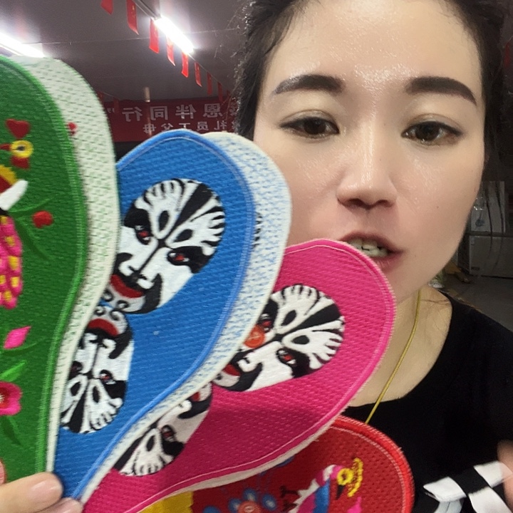 三醋酯纤维十字绣鞋垫刺绣成品