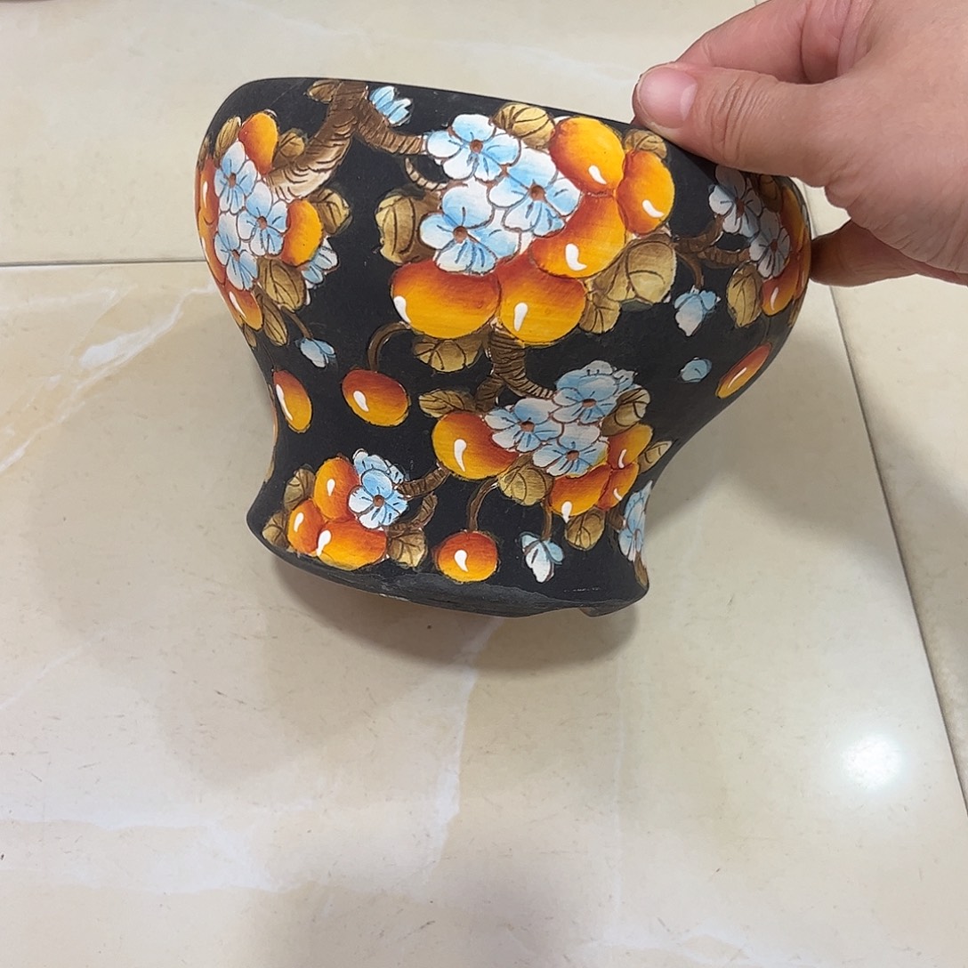 景德镇炫彩手绘口14高12.5