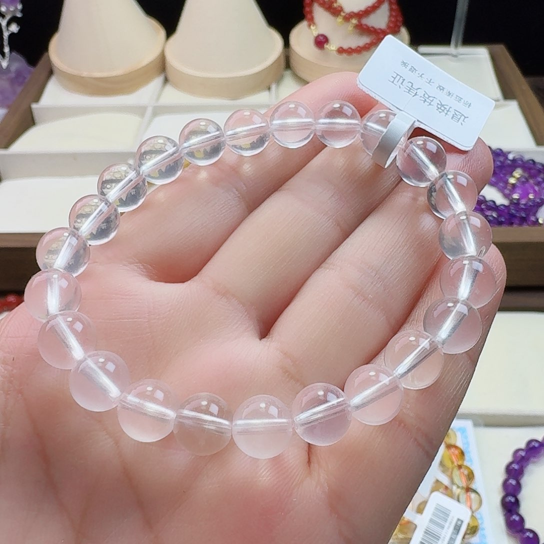 水晶手链未镶嵌奶白晶