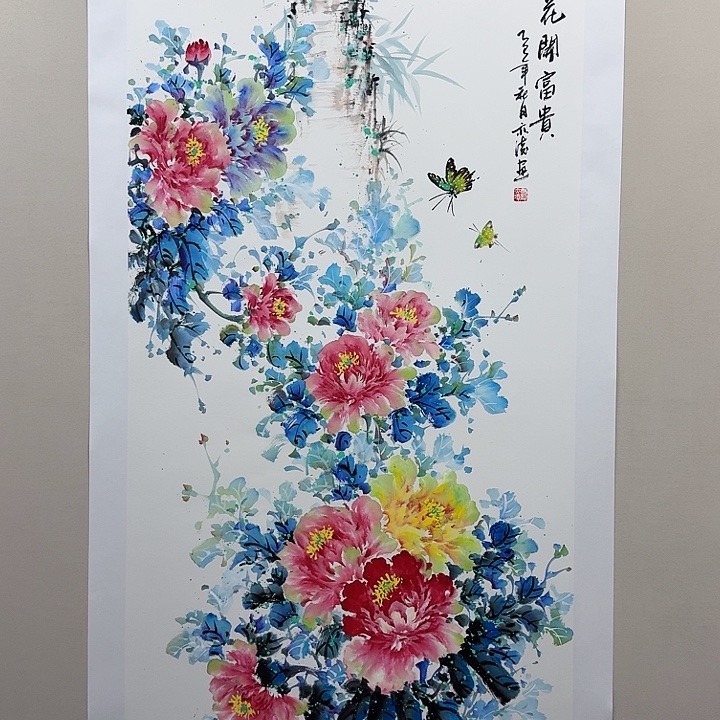 国画精品纯手绘8平尺