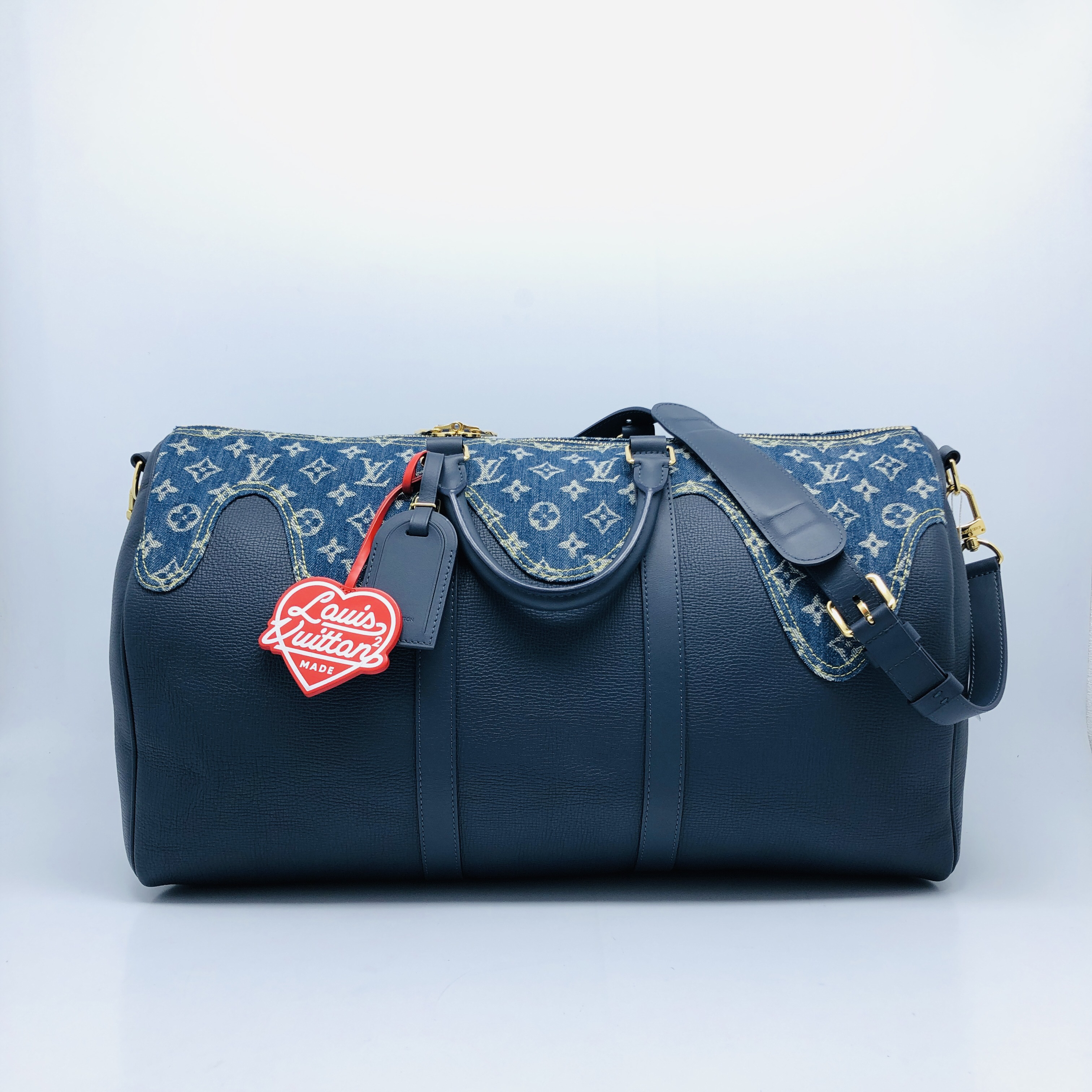 99新 LouisVuitton/路易威登 丹宁nigo联名旅行袋/4606号 50寸
