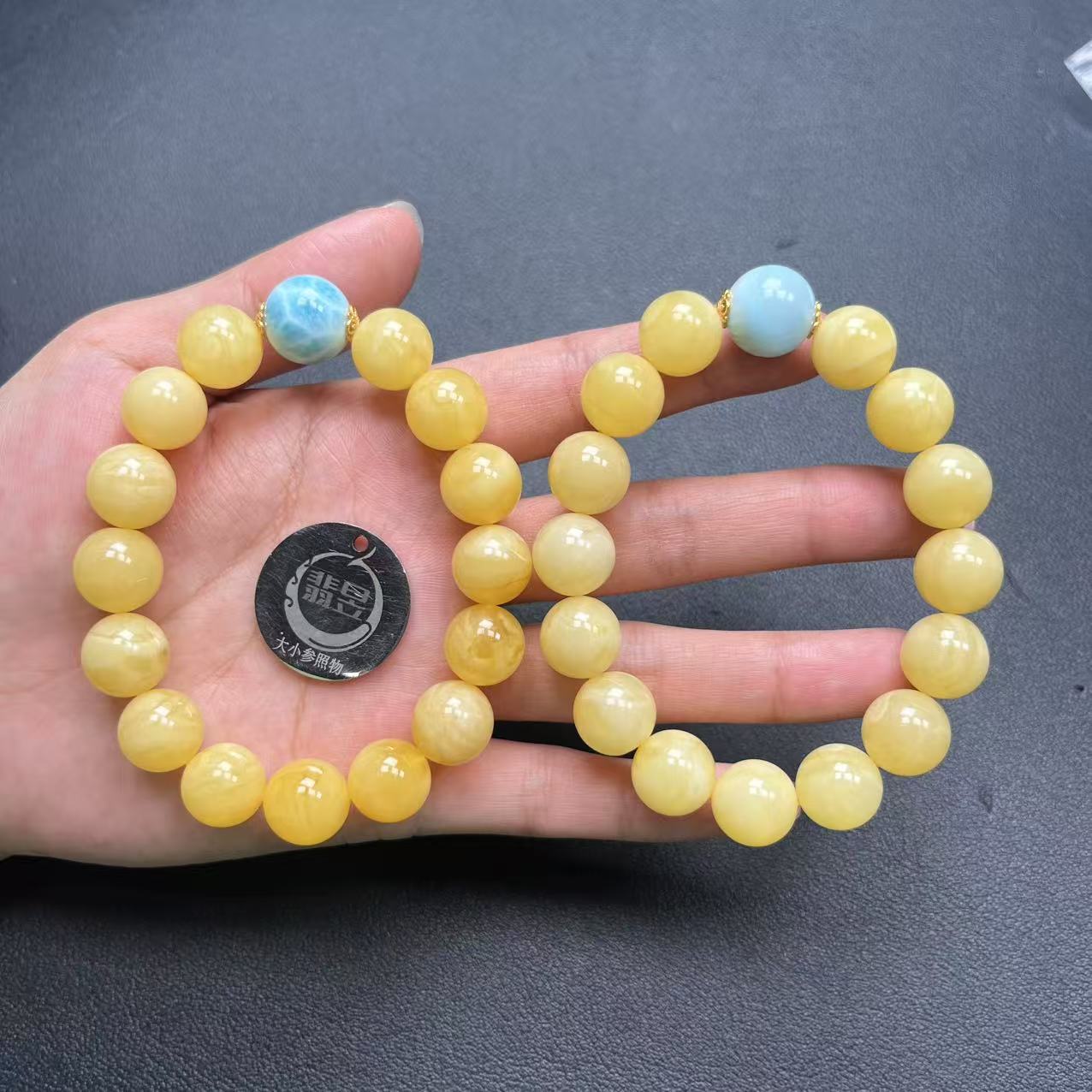 翡昱-SH29-23004-蜜蜡手串/约12+/约15颗/-多样性发其一-C