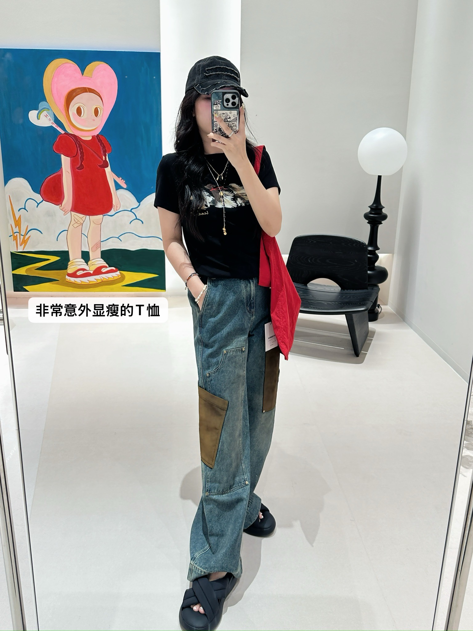 ICE DUST 设计师品牌 小众新款吹风小狗短袖T恤