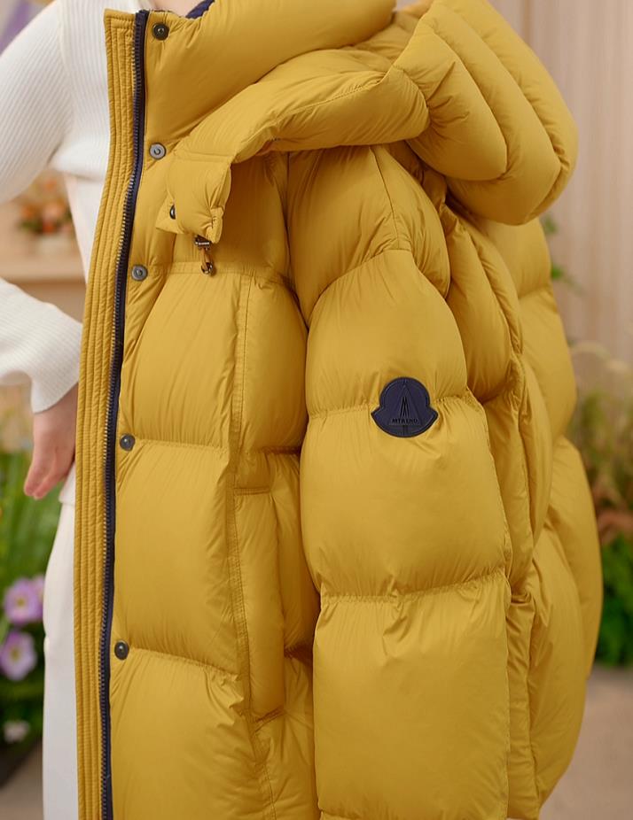 【MM甄选大朵绒】时尚百搭气质洋气保暖设计师女士连帽羽绒服