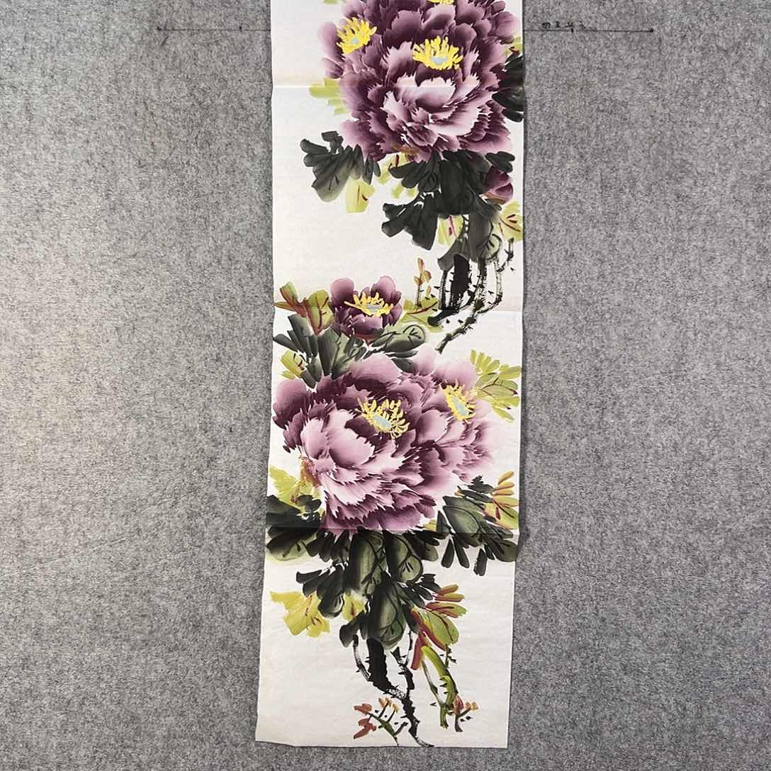 国画472 牡丹之歌中写有两位诗人和他