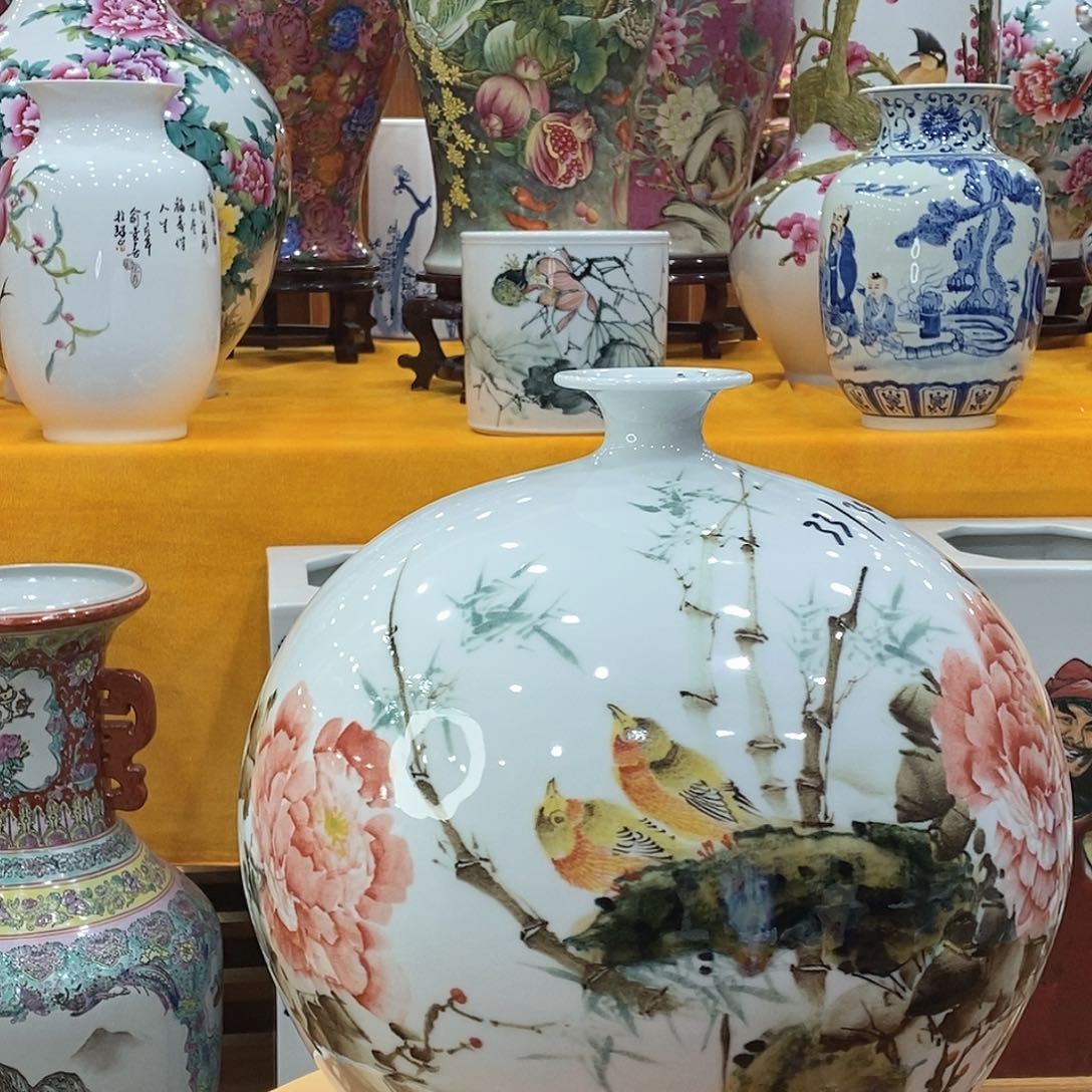 摆件币**哥景德镇陶瓷石榴