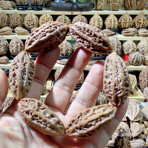 文玩核桃把件柳叶手串