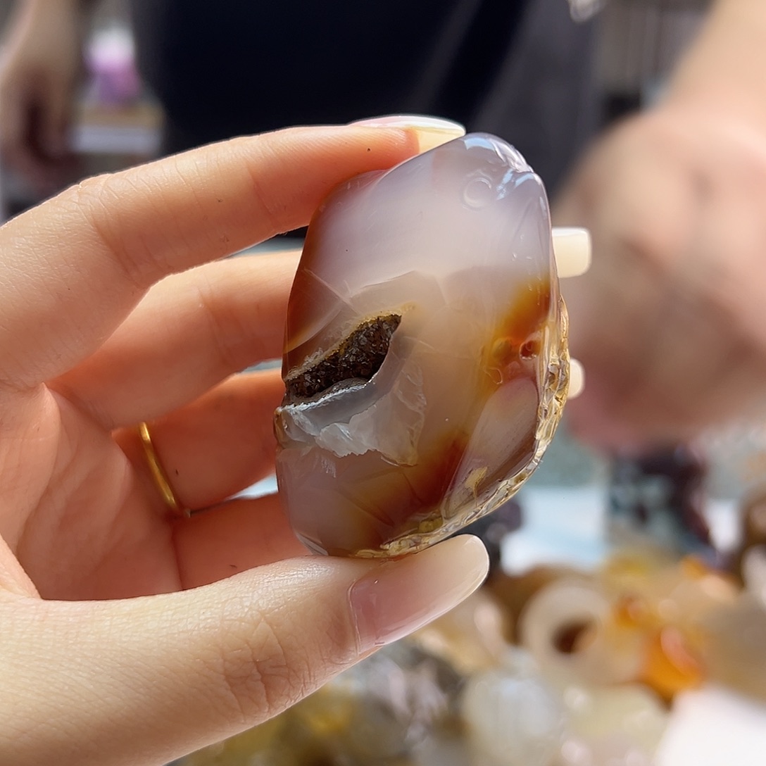 玛瑙/玉髓未镶嵌吊坠(不含链)