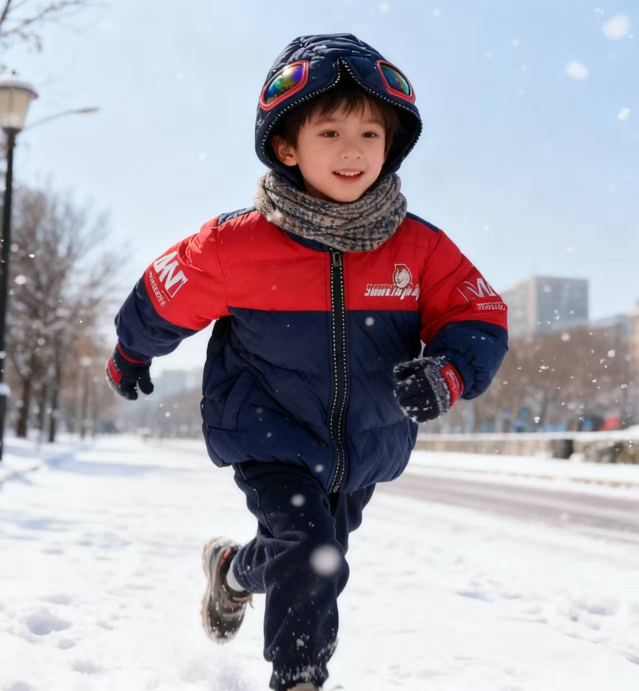 3226红色奥特曼绒服中童秋冬GYD