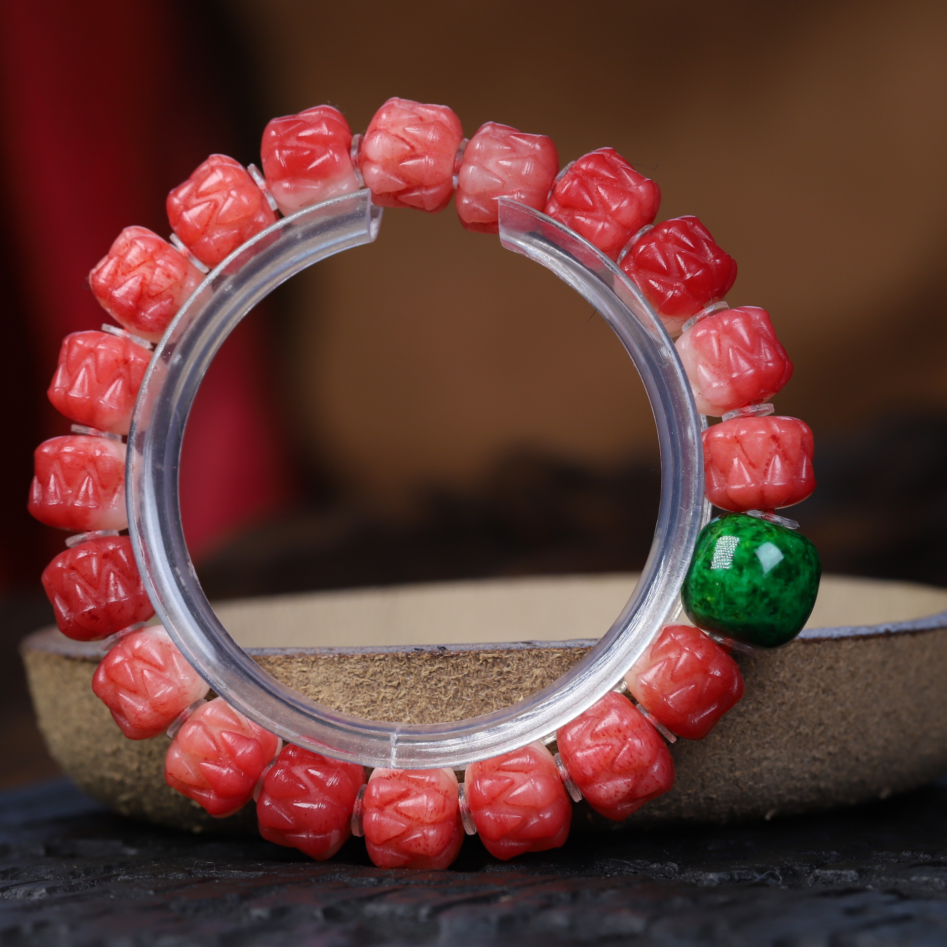 天然骆驼骨手串藏传驼骨满血料吞噬仿虬角手链文玩佛珠配饰