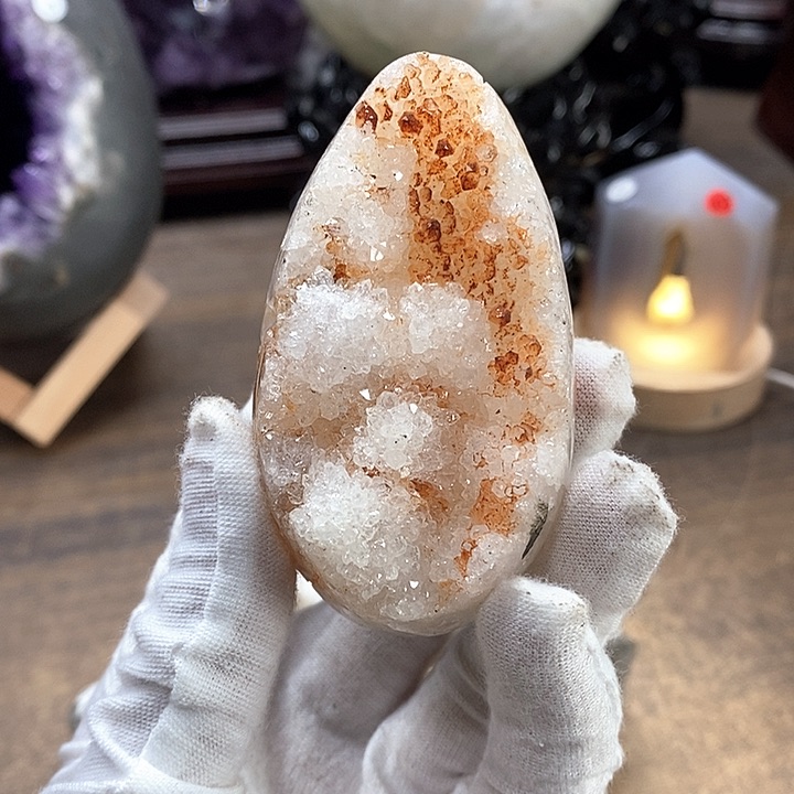 晶未镶嵌水晶带晶花双色30