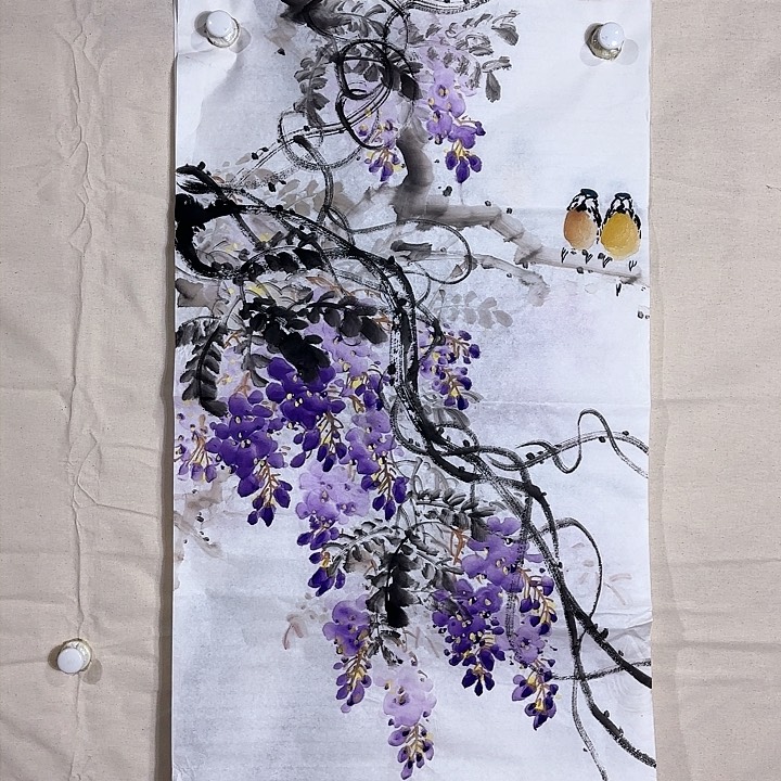 国画国画花鸟画三尺100/55