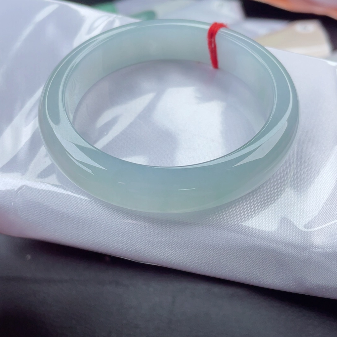 翡翠未镶嵌手镯正圈55.5主播强推