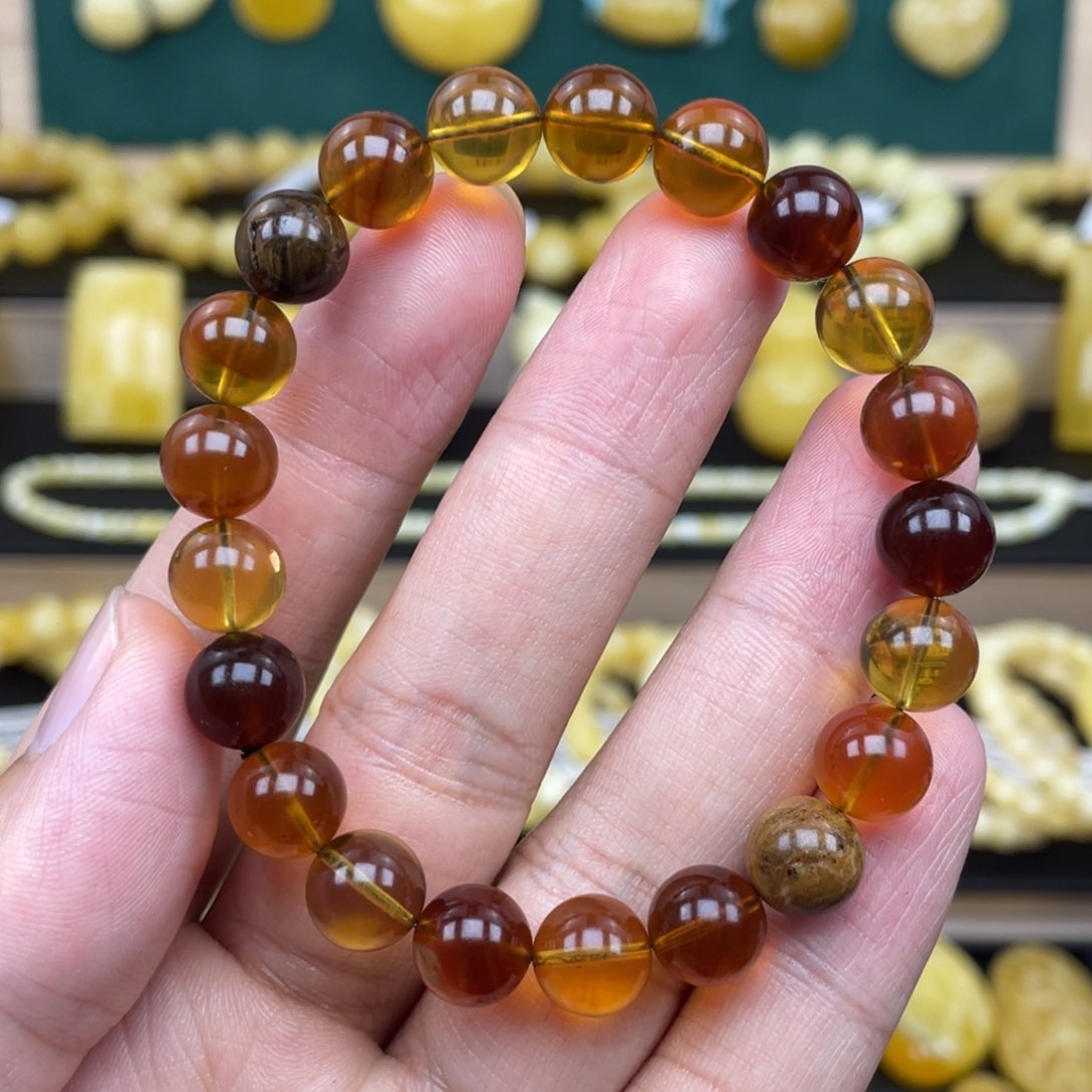 琥珀裸石未镶嵌琥珀蜜蜡