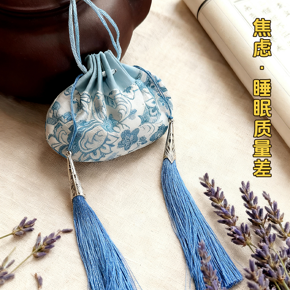 【草本睡心】夜交藤 合欢花 酸枣仁 檀香等天然中药助眠安神香囊